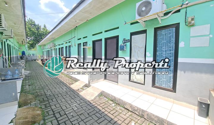 Dijual rumah kontrakan aktif full 14 pintu di Jl Raya Hankam dekat Cibubur Full Tersewa