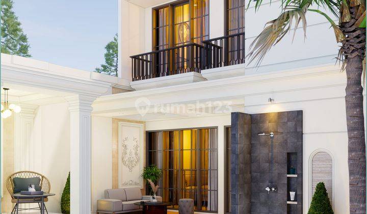 Rumah American Style 2 Lantai Dekat Waterpark Citragrand Private Pool Include 1