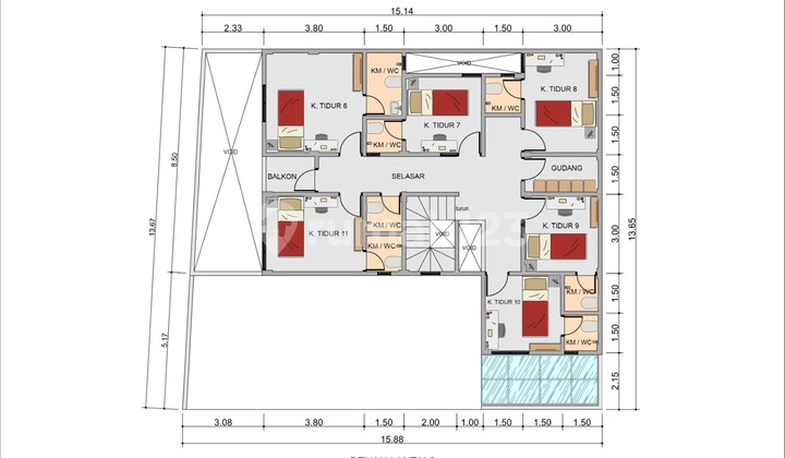 Cluster Co Living Modern Near UII Campus 2