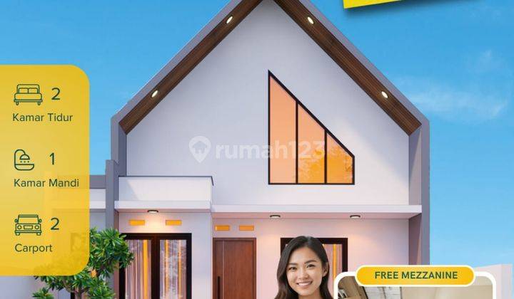 Rumah Scandinavian Bonus Mezzanine, 5 Menit ke RS Muhamadiah Gamping