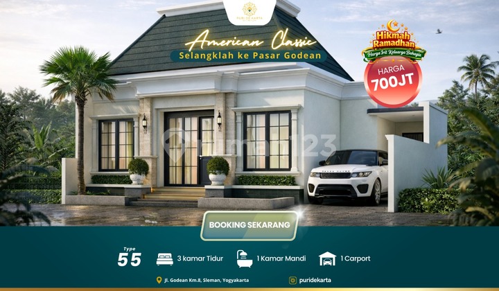 Rumah SHM Jogja Harga 700 Jutaan Dalam Cluster Jl Godean Sleman