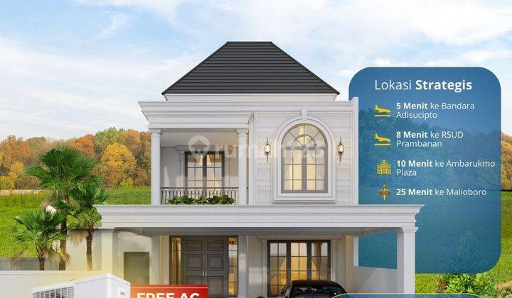 Rumah Mewah Jogja 2 Lantai Jl Jogja Solo 50m Ke Jalan Utama View Sawah 1