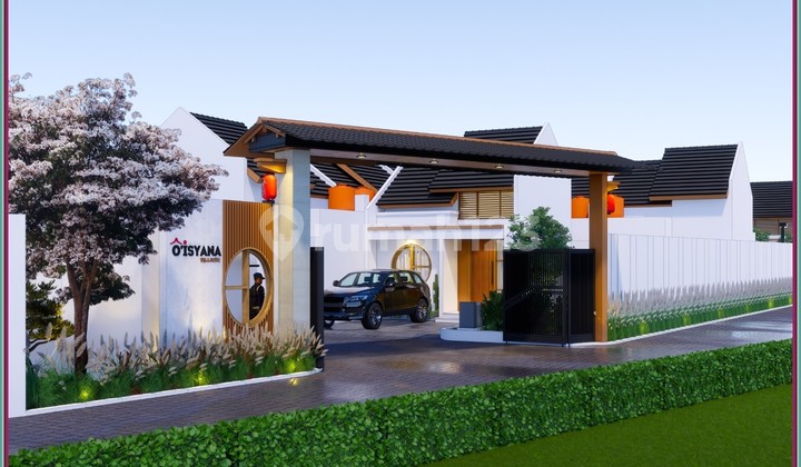 Rumah di Jogja Barat Ada Pos Security Desain Jepang Jalan Wates 1