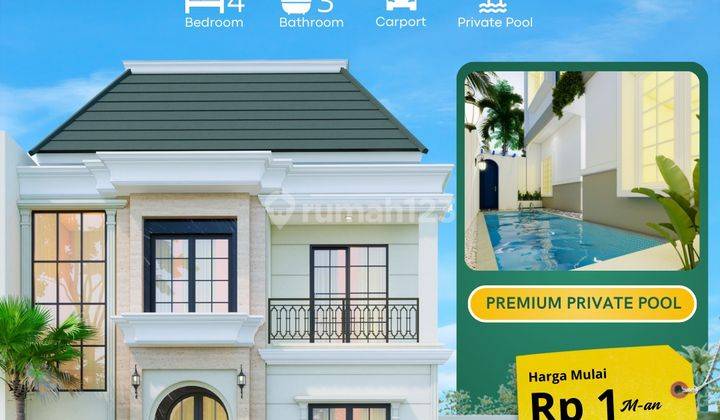 Rumah Mewah Privat Pool di Yogyakarta, 10 Menit Ke Tugu Jogja  1