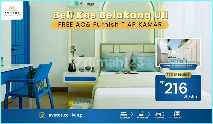 Jual Kost Eksklusif Sleman Barat Kampus Ull Ready SHM