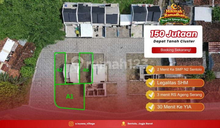 Strategic Land in Sentolo Kulon Progo, Near Brimob and SMPN 2 Sentolo