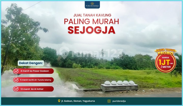 Land for Sale in Yogyakarta Near Pasar Godean, Suitable for Investment Land for Sale in Yogyakarta Near Pasar Godean, Suitable for Investment