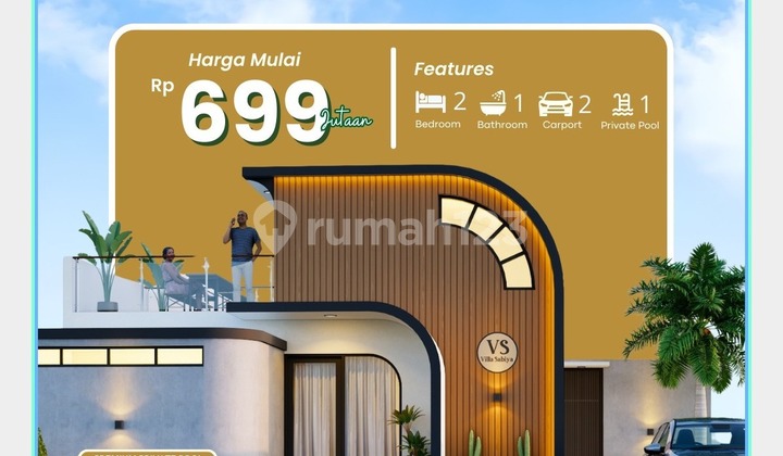 Rumah Villa Jogja SHM Akses Lebar Fasilitas Lengkap di Bantul