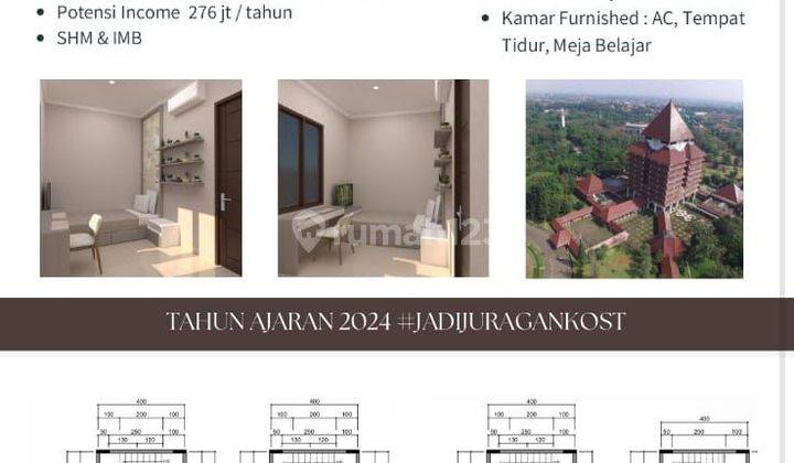 Rumah Kost Baru  Bonus Kios Plus Kamar Dekat Kampus Universitas Indonesia 2