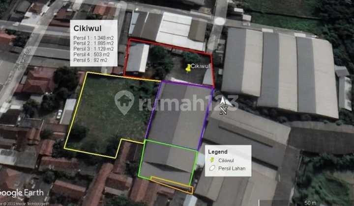 Pabrik di Cikuwung, bantar gebang, bekasi SHM, bekas pabrik  2
