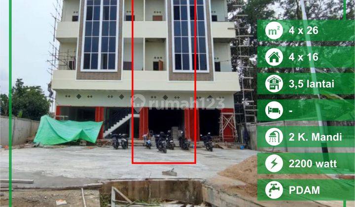 RUKO 3.5 lantai di tepi Jl. Purnama 2 - strategis 1