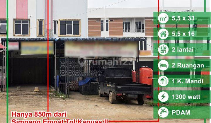 Ruko di desa kapur, lokasi ramai dan berkembang, cocok untuk bisnis 1