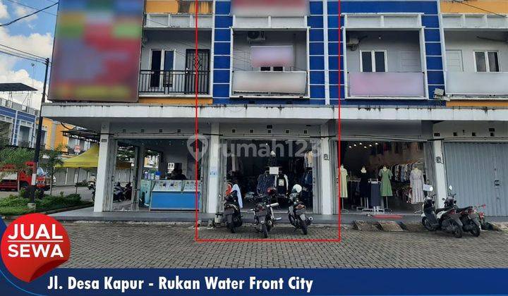 Ruko 2lt + dak, tepi jalan desa kapur dan sudah siap pakai 1