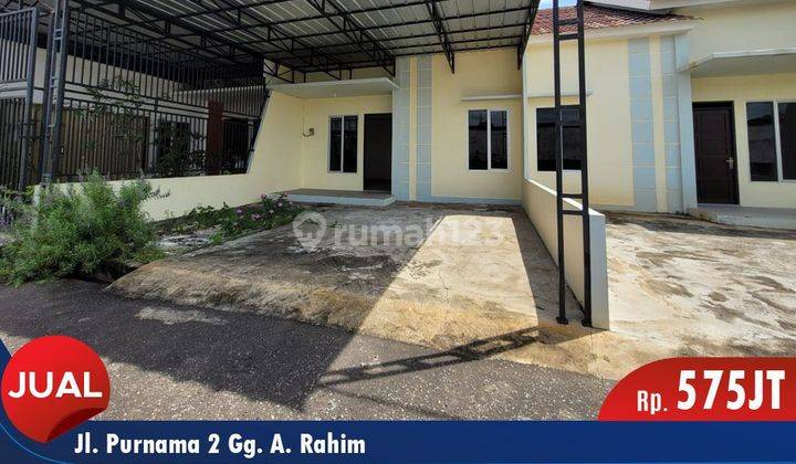 Dijual rumah di Jl. Purnama 2 Gg. A. Rahim - baru dan siap huni 1