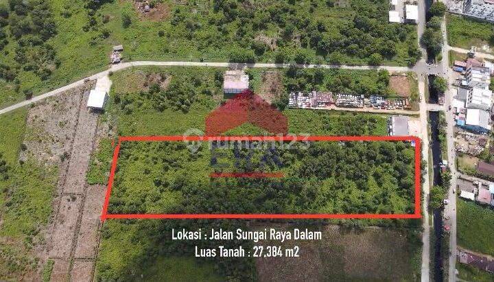 Tanah kota madya di Jl. Sungai Raya Dalam - siap bangun  1