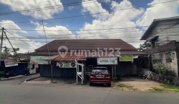 Dijual Sebidang Tanah + Bangunan Kios & Rumah Diatasnya 