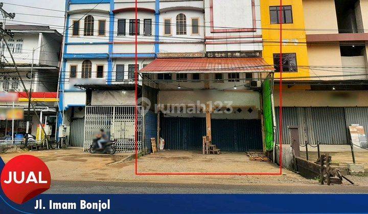 Dijual Ruko 2 Pintu Dengan Tanah Luas Di Jl. Imam Bonjol 1