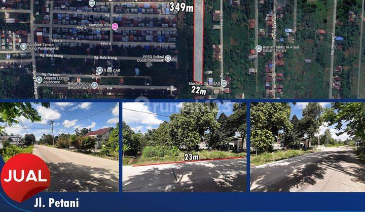 Dijual Sebidang Tanah 7993 M2 Siap Bangun Jl. Petani,pontianak 1