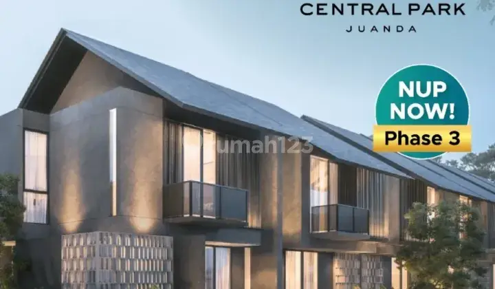 Rumah modern lokasi bypast juanda di Central park Juanda Surabaya 2 Lantai HGB Baru Utara Rumah 2