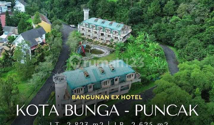 FOR SALE KOTA BUNGA - PUNCAK BANGUNAN EX HOTEL VIEW PEGUNUNGAN FOR SALE KOTA BUNGA - PUNCAK BANGUNAN EX HOTEL VIEW PEGUNUNGAN