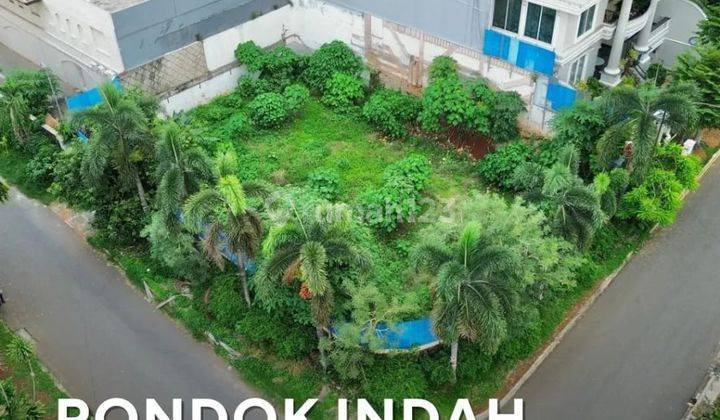 Kavling Posisi Hoek Jalan Lebar Area Exclusive di Pondok Indah  1