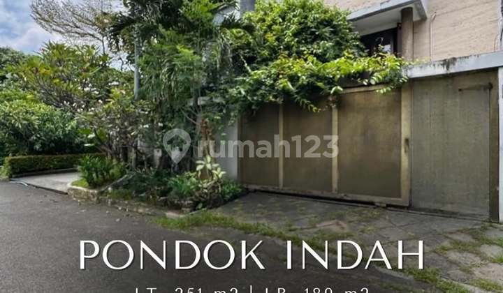 FOR SALE PONDOK INDAH MODERN CLASSIC TROPICAL HOUSE IN FRONT OF THE PARK