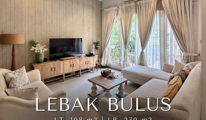 For Sale Lebak Bulus Dalam Komplek Semi Furnished 1