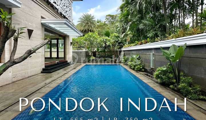 For Sale Pondok Indah Modern Tropical House Corner Position