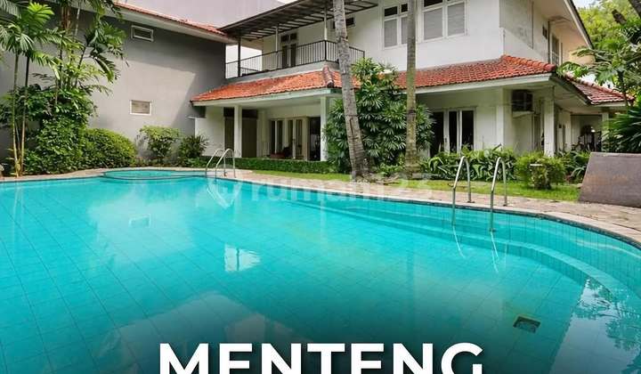 For Sale Menteng Rumah Lama Terawat Jalan Lebar, Rindang & Tenang 1