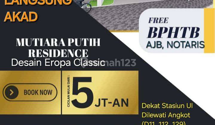 Cluster 2 Lantai Mekarsari Depok Dekat Pasar Pal, Stasiun Ui 2