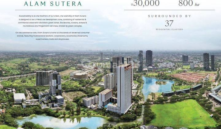 Dijual Kavling Komersial Langka di Cbd Alam Sutera Dengan Rimba Forest, Luas 1.500m2 S D 5Ha. Bisa Dicicil 1