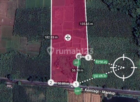 Tanah di Raya Kemlagi Mojokerto Nol Jalan Provinsi (DT) 1