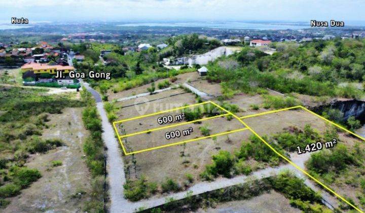 Dijual cepat tanah siap bangun ITR Pemukiman  view GWK dan  Laut area Jimbaran  1