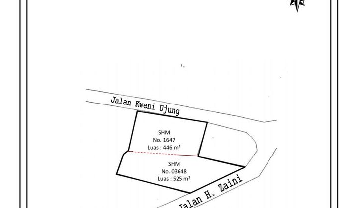 Tanah di jl.kweni dan jl. haji zaini 971 SHM Tanah di jl.kweni dan jl. haji zaini 971 SHM
