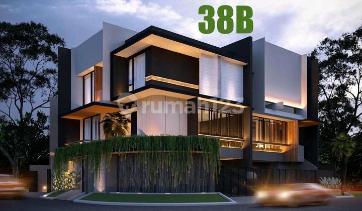 New Minimalist 3-Story House, Manyar, 11M Wide, 5 Car Row. 1
