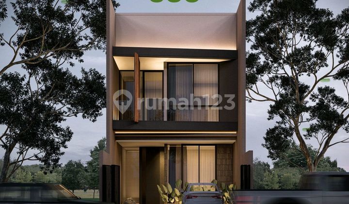New Minimalist 2-Story House in Manyar Row 5Cars Spacious 120M 1