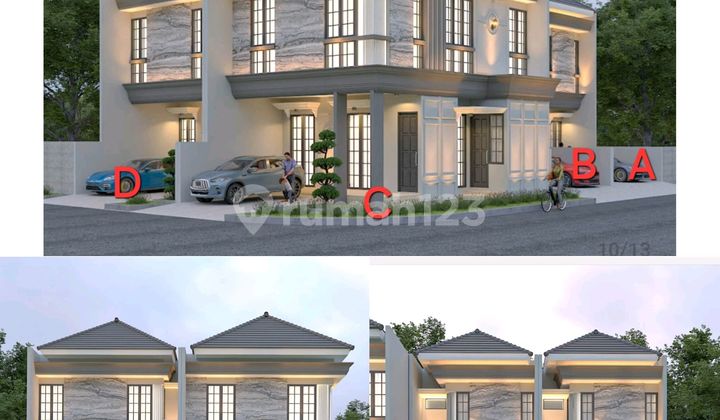 Rumah Baru Wiyung Ready 4 Unit Lebar 5.5m - 7m Dan 8m Harga 1 M An Dekat Raya Wiyung Ptc Supermall Unesa  2
