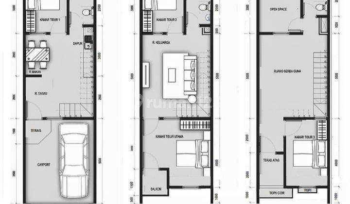 Rumah Baru Minimalis 3 Lantai di Tanjung Duren Selatan  2