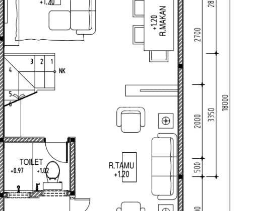 Rumah Baru Dan Bagus 3 Lantai di Taman Ratu 2