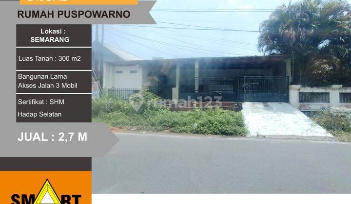 Dijual Tanah Rumah Bangunan Lama Di Puspowarno Semarang 1