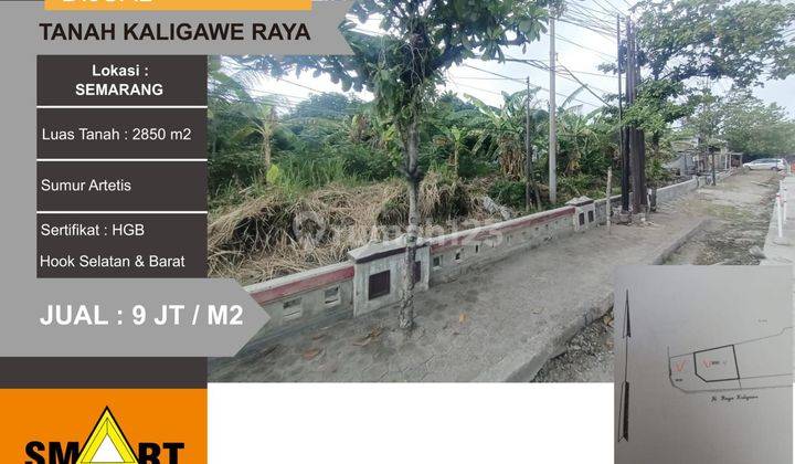 Dijual Tanah Di Jalan Kaligawe Raya Semarang Harga 9 Juta /M2 1