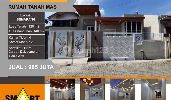 Rumah baru siap huni di tanah mas semarang 1