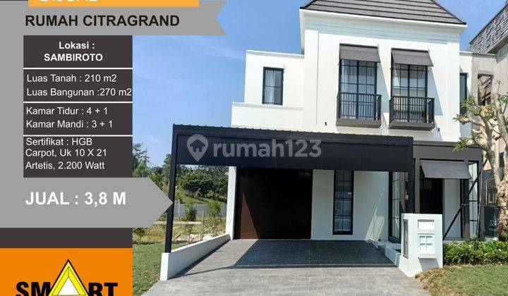 Rumah bagus baru gress siap pakai ( 2 lantai ) di citragrand sambiroto tembalang semarang 1