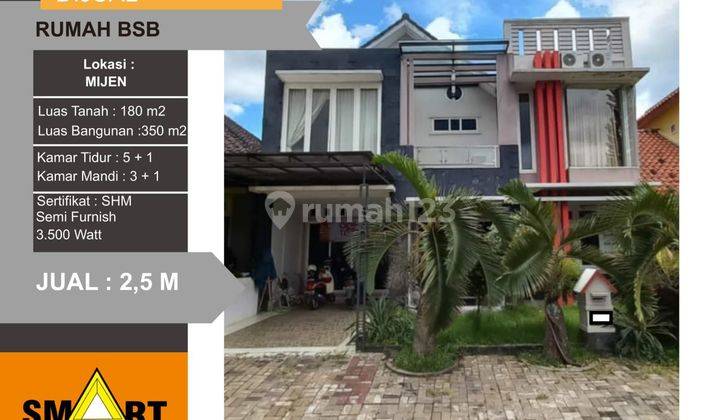 Dijual rumah bagus semi furnish  siap huni di BSB semarang 1