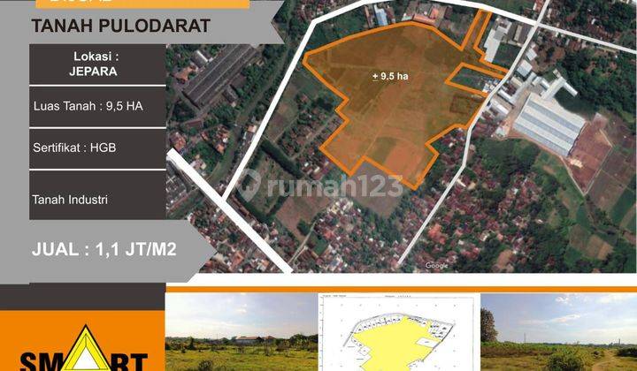 Dijual tanah industri di pulo darat jepara 1