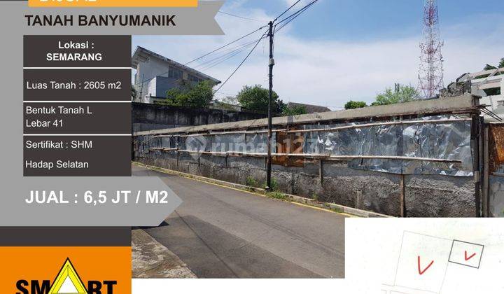 Dijual Tanah Dibanyumanik Semarang Harga 6,5 Juta /m2 1