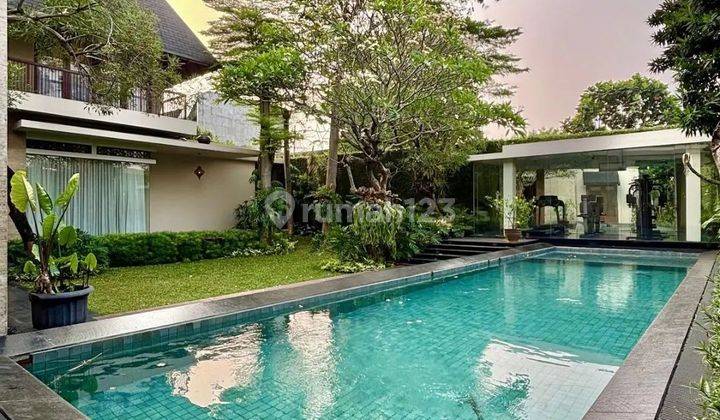 Dijual Rumah Mewah Kemang Pejaten Barat Luxurious Tropical Resort Designed By Denny Gondo Luxury Materials, Semi Furnished Jalan Lebar 1