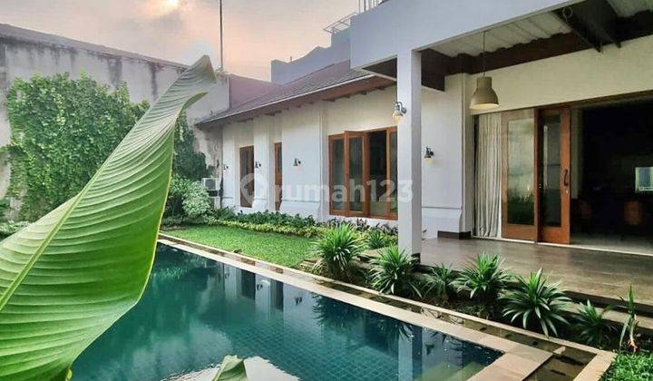 Rumah Cipete Rasa Bali Konsep Villa Bali Matrial Bagus Kokoh Terawat 1