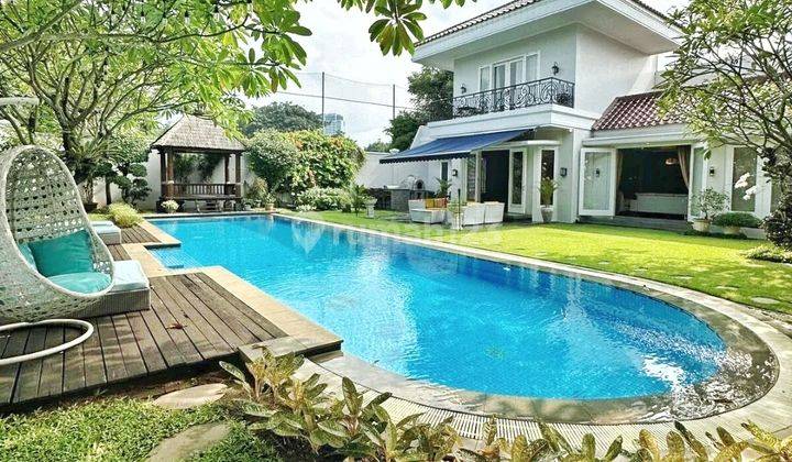 For Sale Permata Hijau Luxurious American Classic House Semi Furnished High End Materialrumah Dengan Interior Mewah Security 24 Jam Bangunan Terawat Siap Huni  1