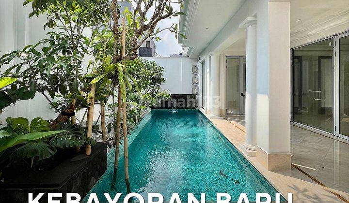 Dijual Rumah Kebayoran Baru Design Luxury Modern Lokasi Tenang Rindang Dan Nyaman Siap Huni Bangunan Baru 1